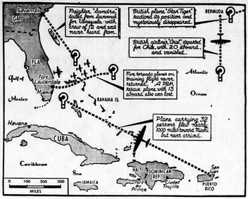 Map that was published in various newspapers with the Associated Press article of 17 September 1950