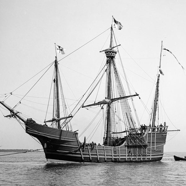 A replica of the Spanish carrack Santa Maria which was used by Christopher Columbus in his first expedition across the Atlantic Ocean in 1492, arriving to the New World